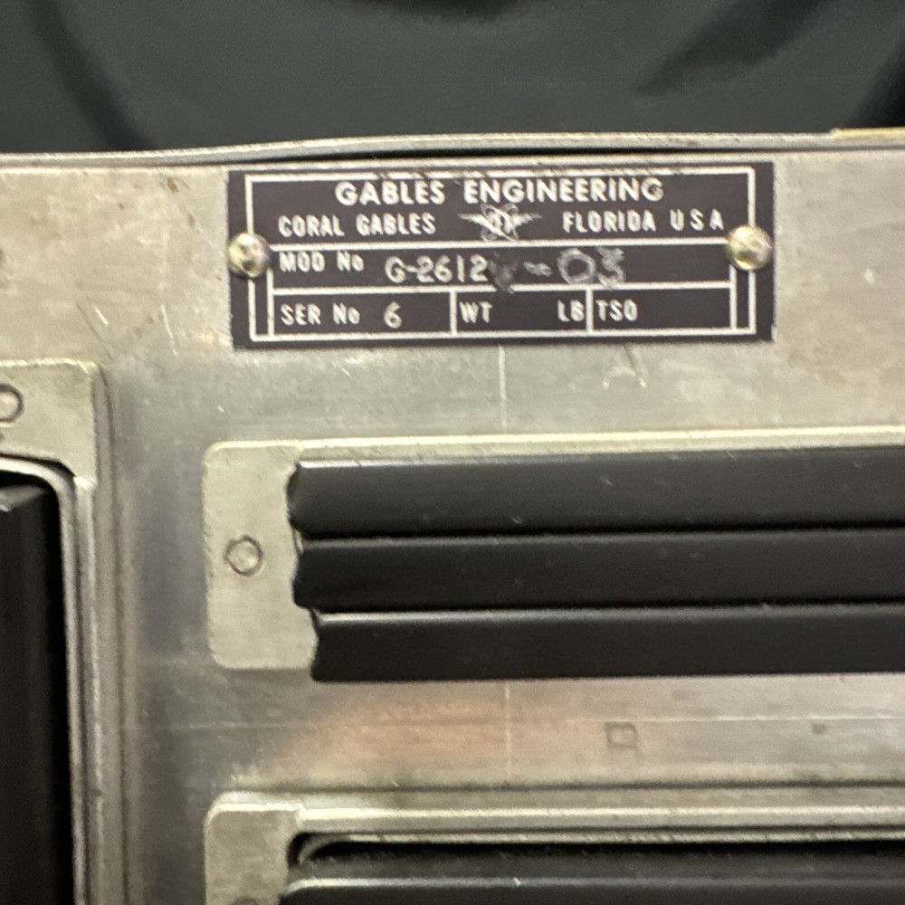 Comm/Nav Panel; G-2612-03; 6; SERVICEABLE