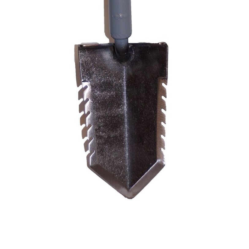 Lesche Mini Sampson 18" T-Handle Shovel with Double Serrated Blade