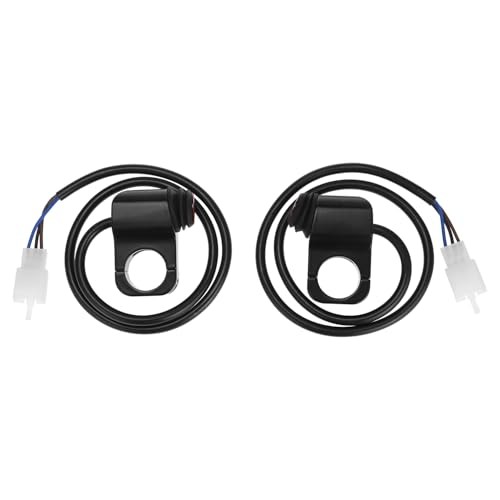 2 Pack 12V Waterproof Motorcycle Handlebar Switch for ATV/UTV - Plug & Play,