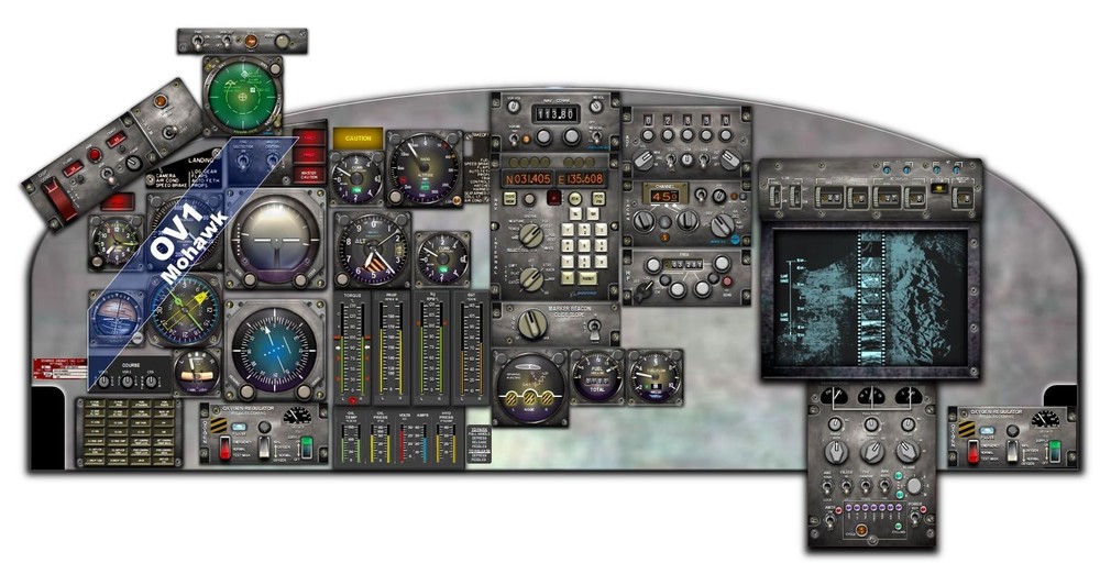 OV1 MOHAWK COCKPIT instrument panel CDkit