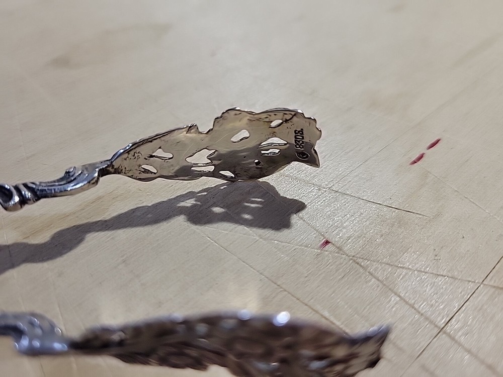 Antique Silver Spaghettis Clipper, .835 Silver