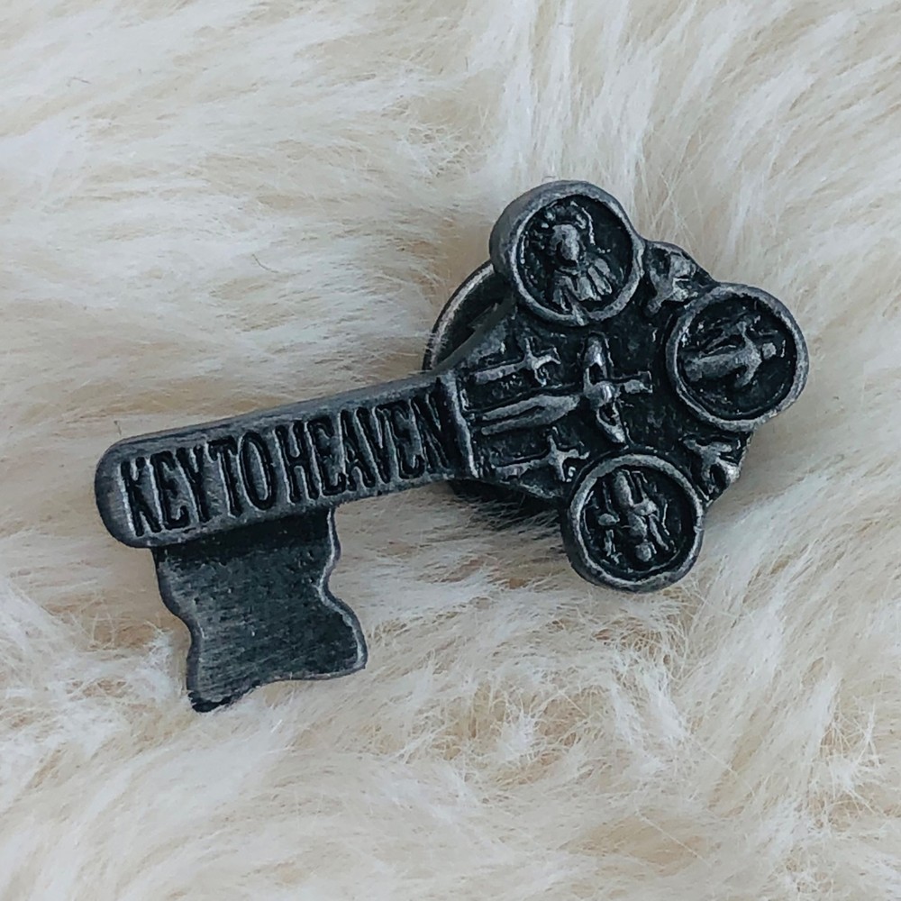 Key to Heaven Religious Catholic Lapel Pin