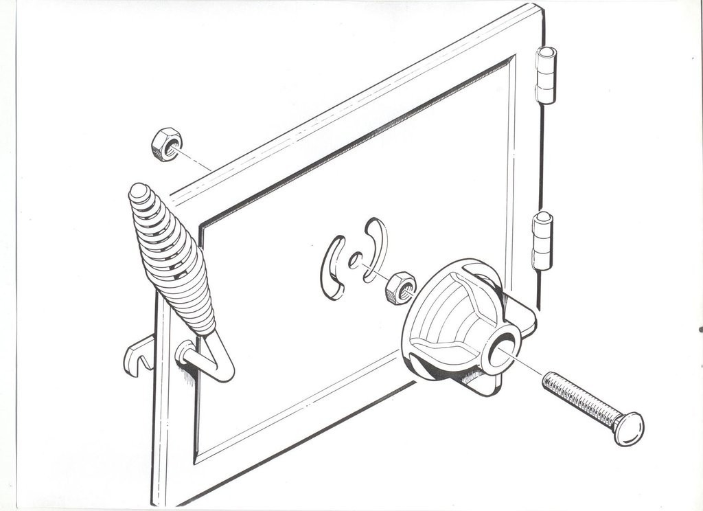 NEW Fisher nickel wood stove intake air damper twist control kit