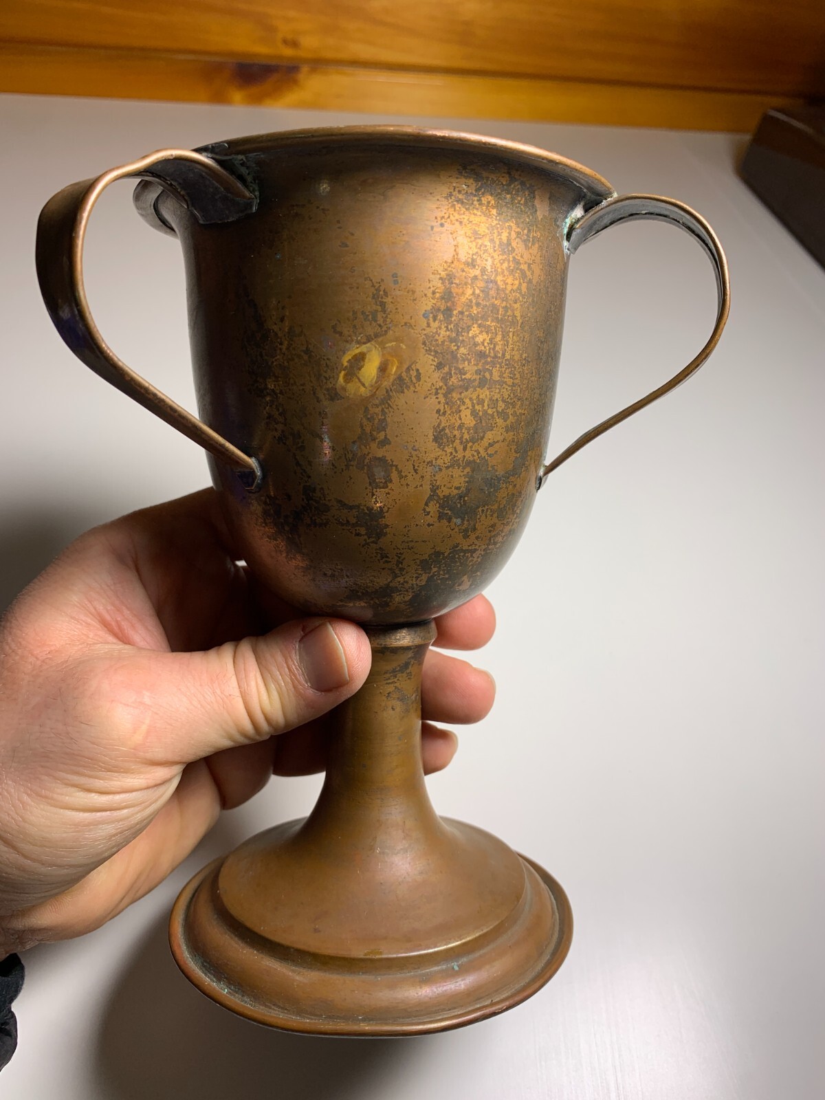 Antique Vintage Copper Cup Mug Chalice Goblet Medieval Renaissance Gothic Knight