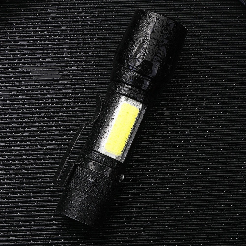 35000000 lumens Small LED Mini Flashlight Pocket Super Bright Torch Rechargeable