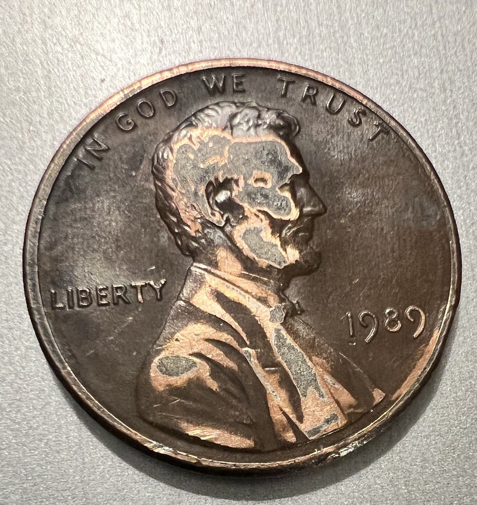 Rare 1989 Lincoln Shield Penny Die Struck Errors (#88)