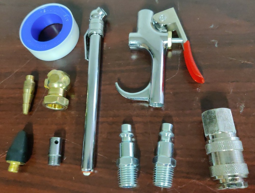 AIR COMPRESSOR ACCESSORY 10 PIECE KIT air tool accessory kit