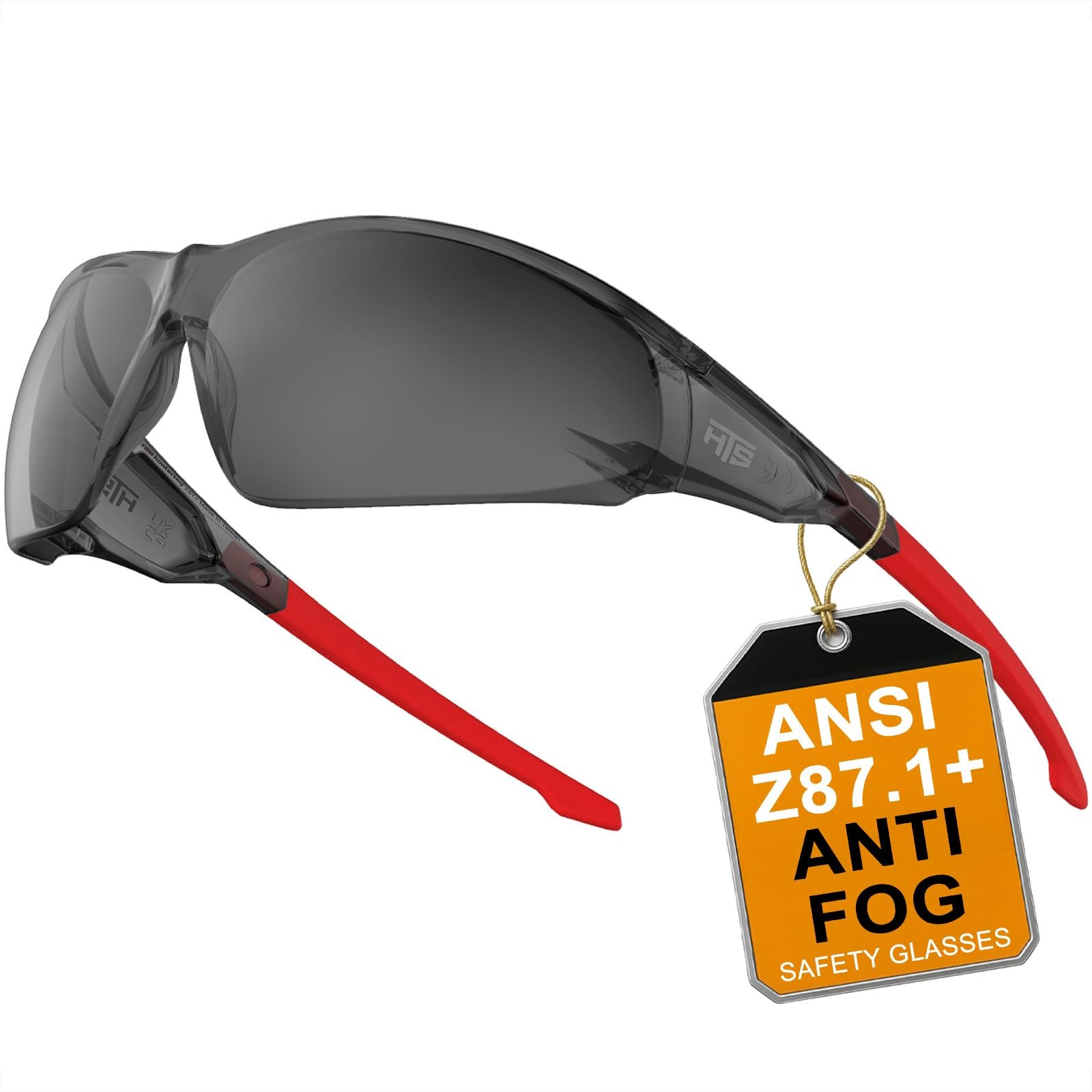 HTS HUNTERSKY S239 Lightweight Protective Wrap-Around small Medium, Smoke-red