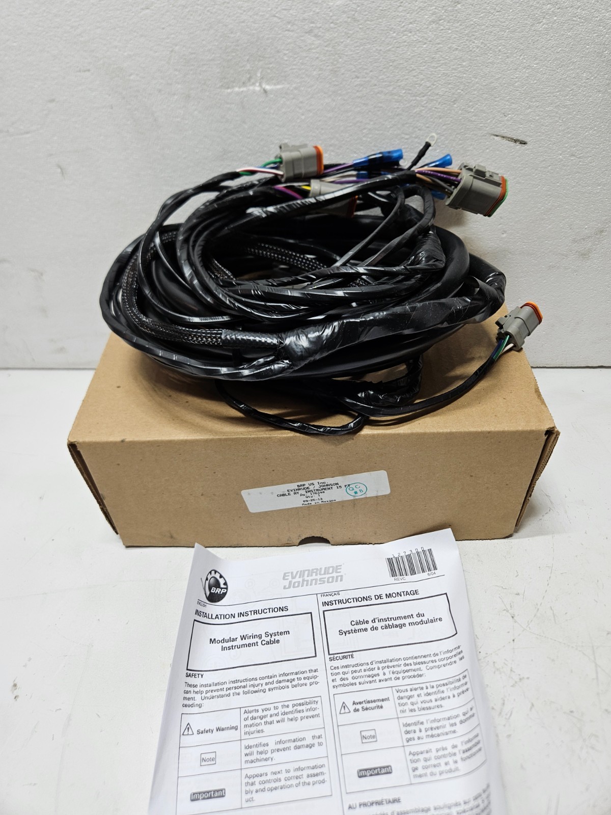 NOS OEM BRP OMC Johnson Evinrude Main Wiring Harness 176340 0176340 New