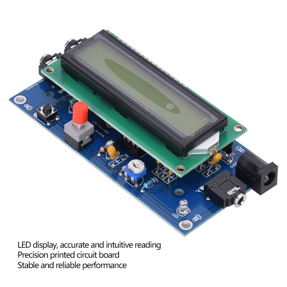 Premium Morse Code Decoder LED Display Morse Code Reader Translator For DIY Pro