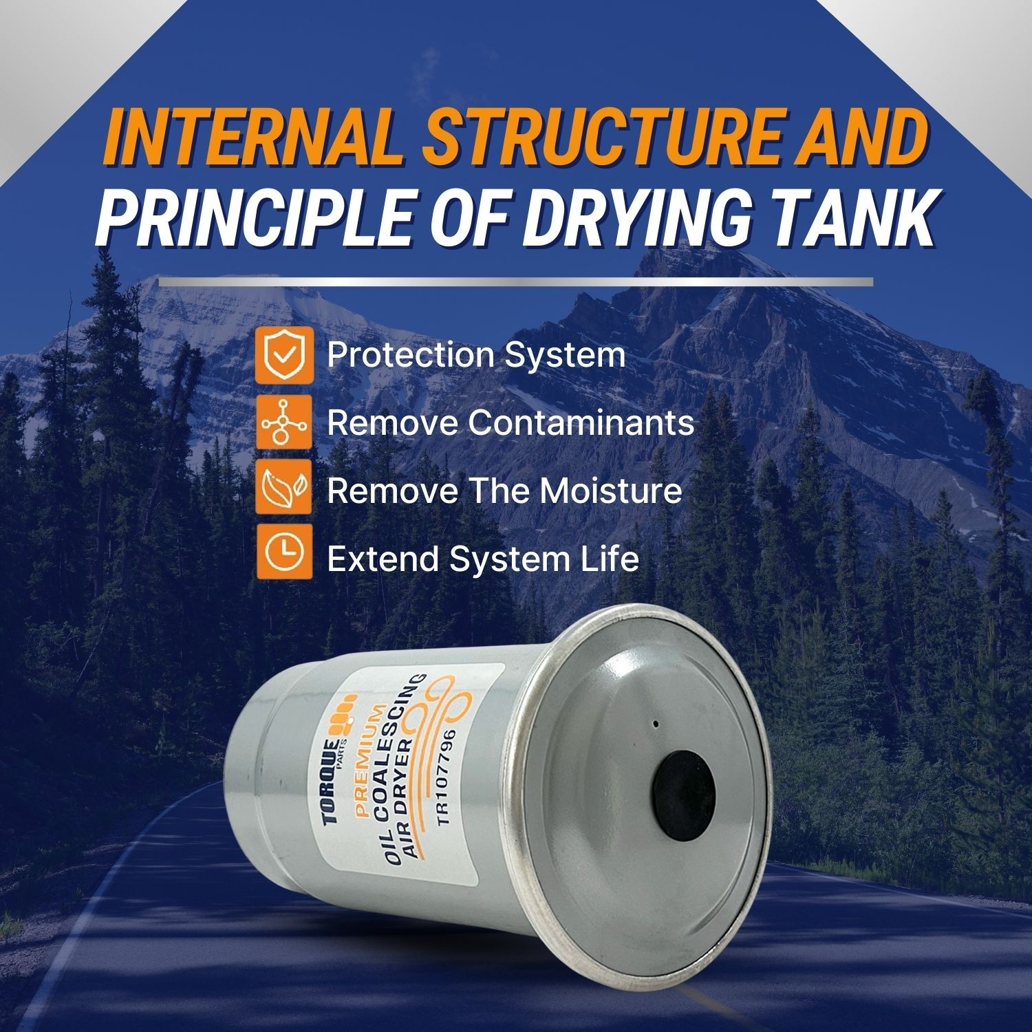 Air Dryer Cartridge for AD-9 065225 Replaces Bendix 107794 107796 107797