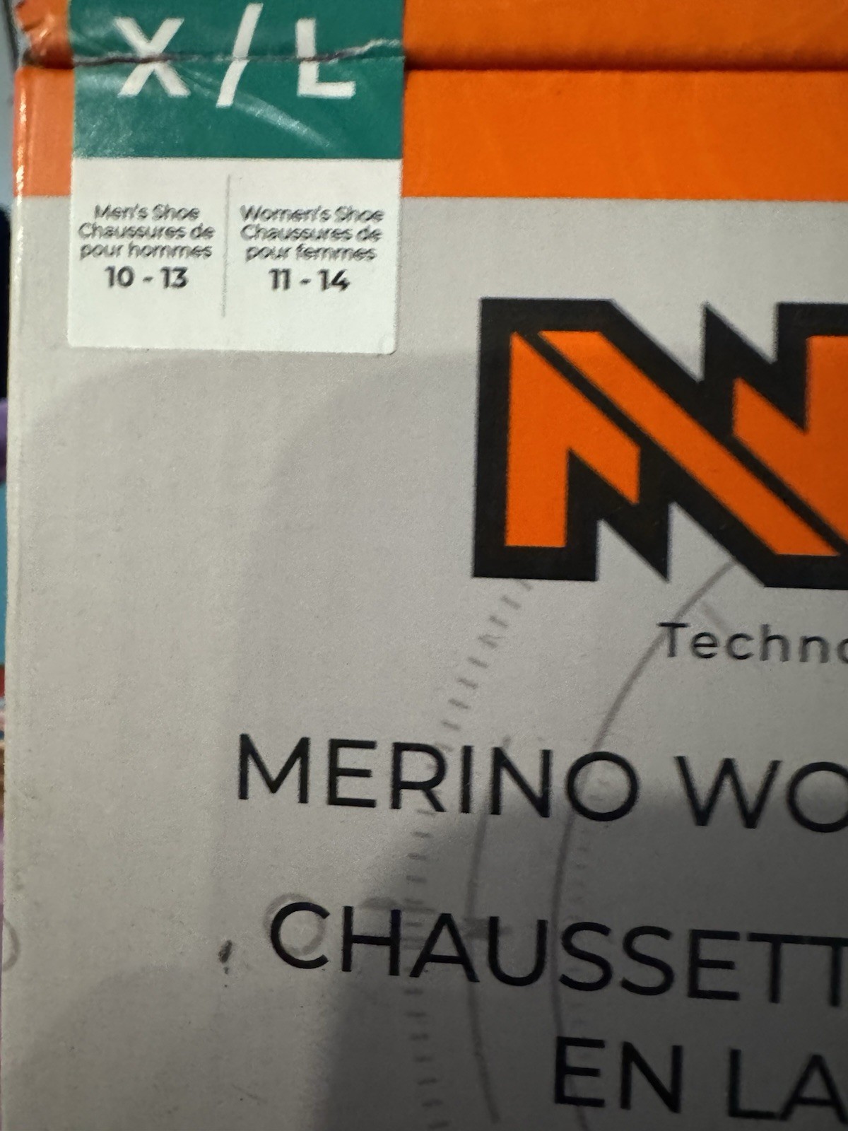 Mobile Warming Merino Wool Heated Socks Size XL with Wireless Remote Unisex