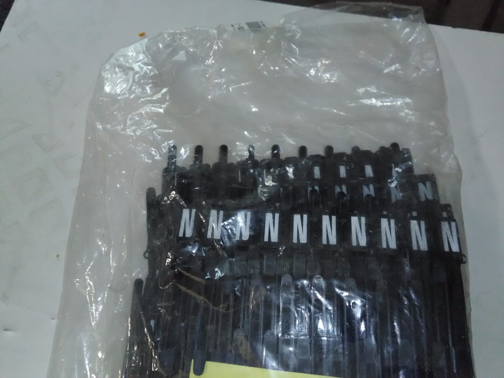 Budco Tie Wrap Marker N 3"BLK-W/TAG 100 per pack