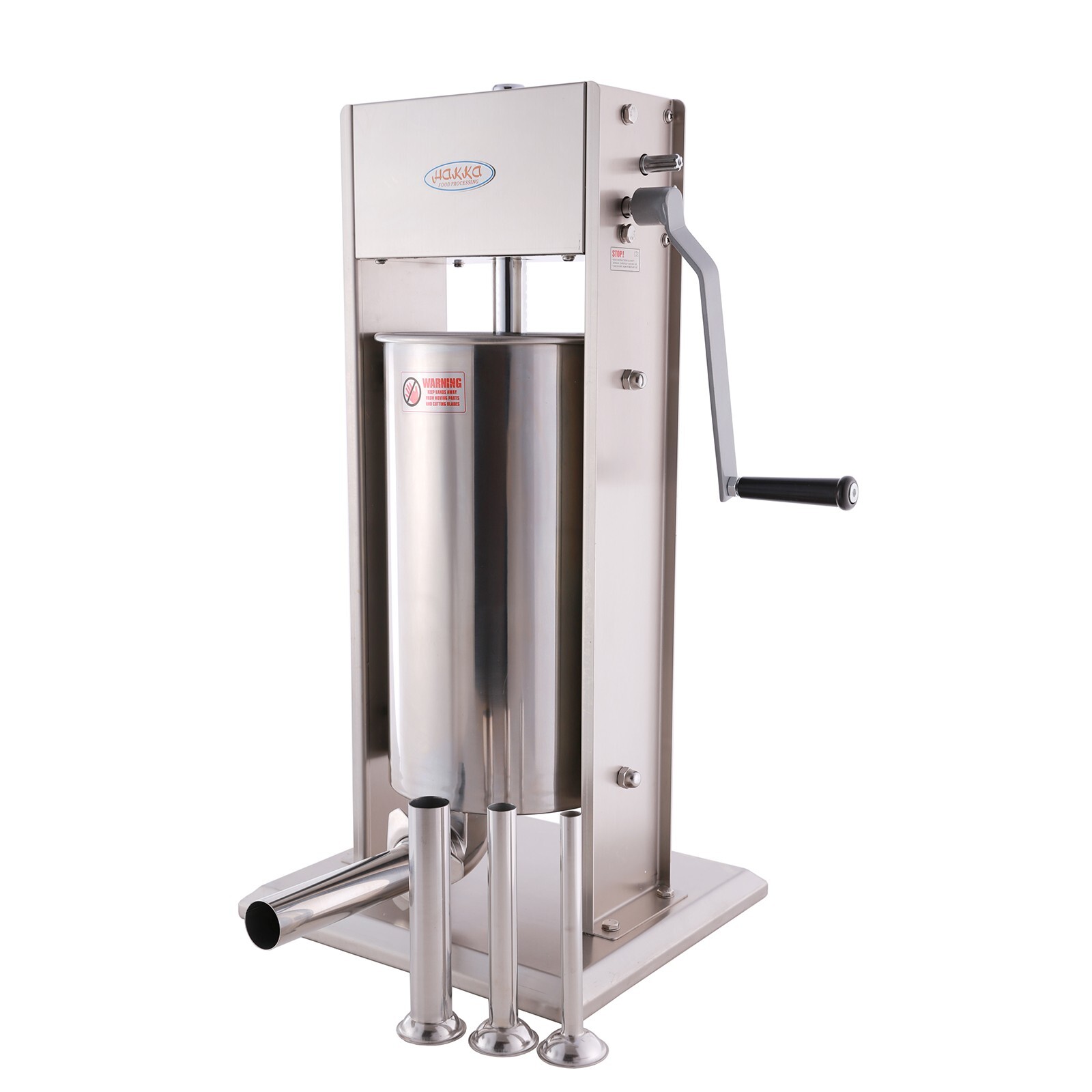 Hakka Vertical Sausage Stuffer 32LB 15L Manual Stainless Steel Meat Filler Maker
