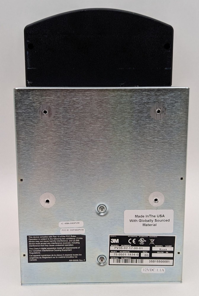 3M Kiosk PV35 ePassport ID Document Reader Scanner USB Biometric Authentication