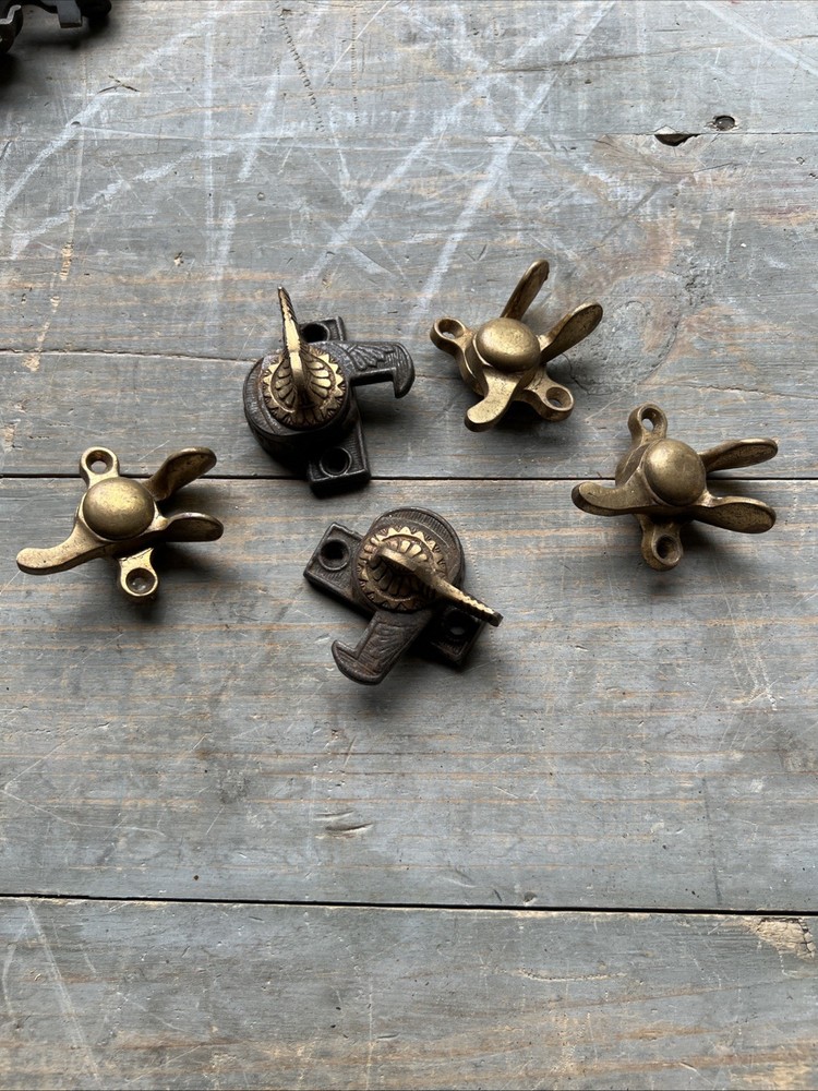 Vintage Door Hardware And Knobs Bronze Brass Iron Mixture