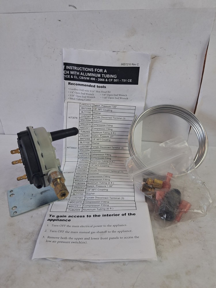 Cleveland Controls Ns2-0462-00 Plastic Air Switch
