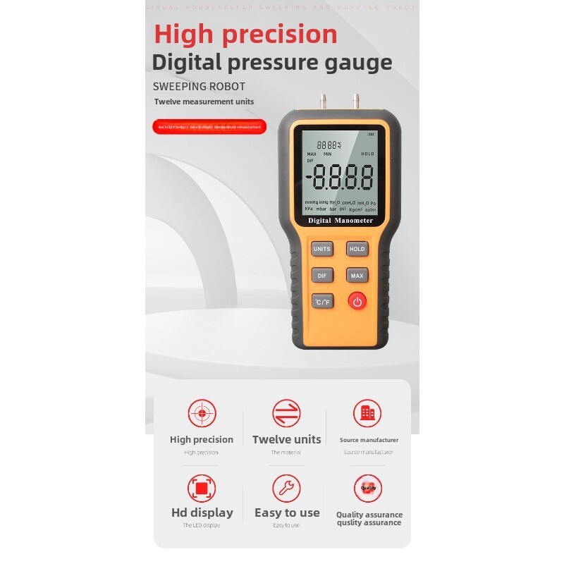 display gas automobile engine compartment negative differential pressure gauge