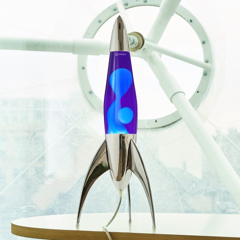 Mathmos Telstar rocket lava lamp: Silver USA SHIPPING