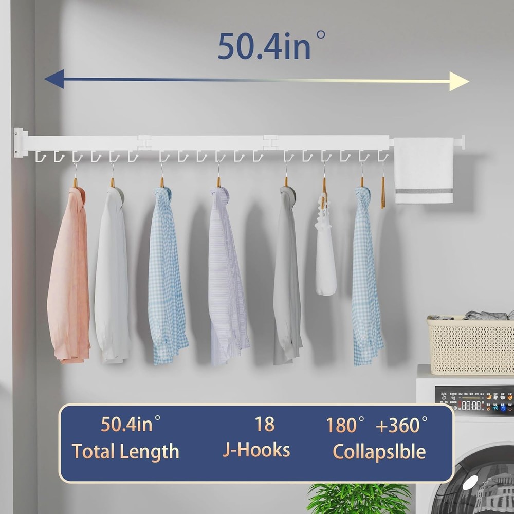 High-Quality Indoor Laundry Rack - Durable, Space-Efficient & Easy to Install