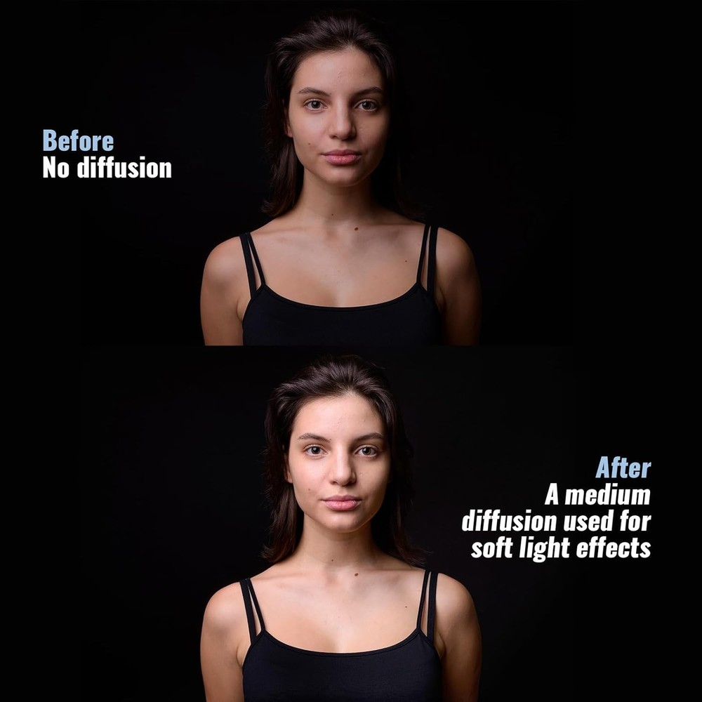 Barydat 12 Pcs Diffusion Film Filter Sheet 16x20'' Lighting Diffuser White