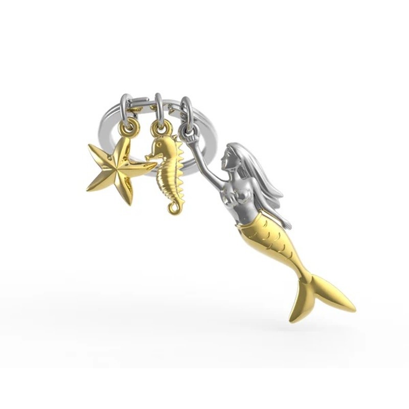 Metalmorphose 3D Mermaid Keychain