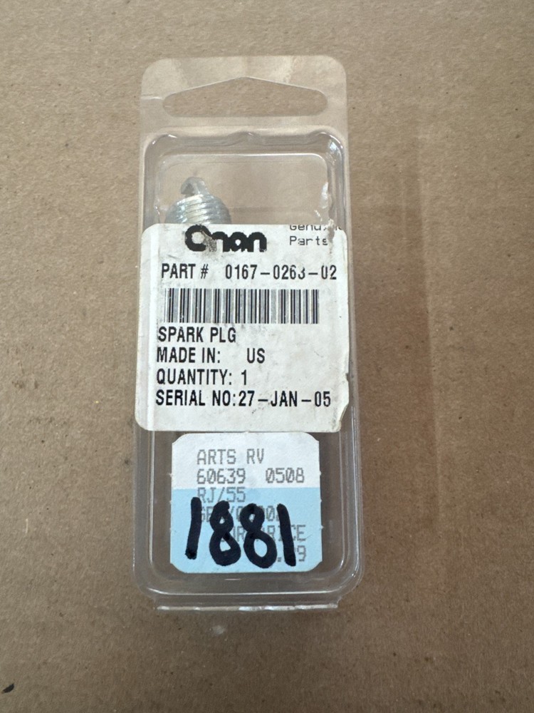 NEW Onan OEM Spark Plug - 167-0263-02
