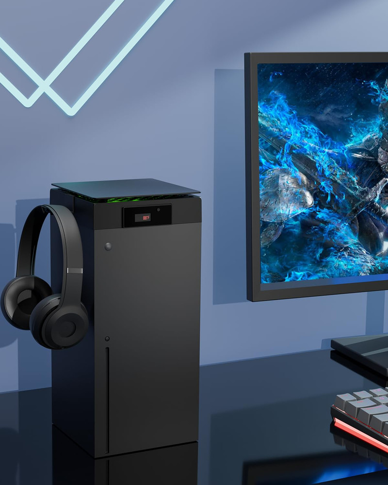 Cooling Fan for Xbox Series X, Featuring Automatic Fan Speed Adjustment Based on