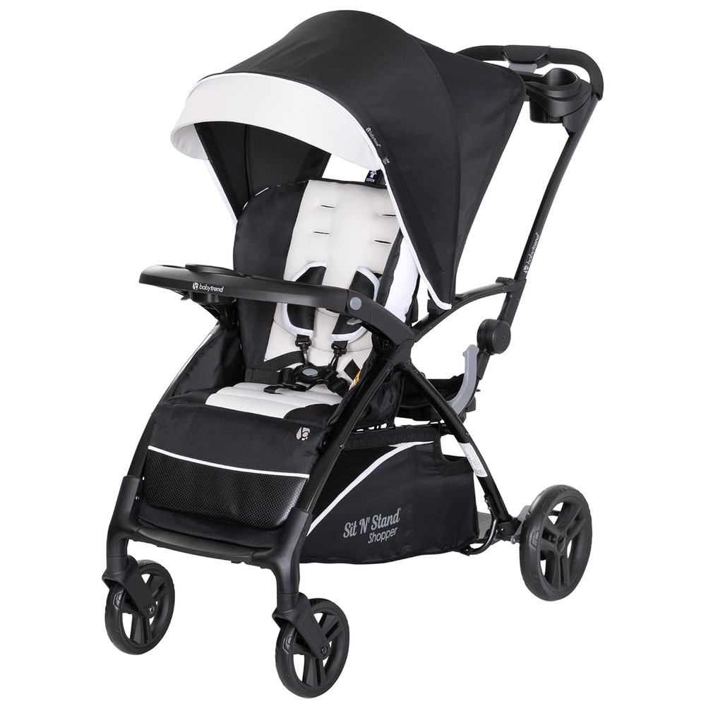Sit N' Stand 5-In-1 Collapsible Shopper Stroller with Canopy, Visor, Extendable