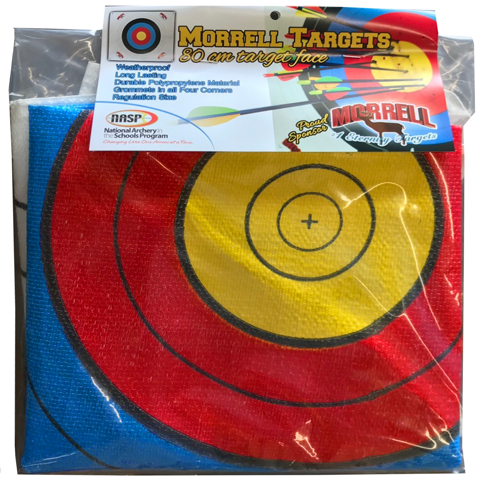 Morrell 80cm Polypropylene Target Face with Grommets and Self-Healing