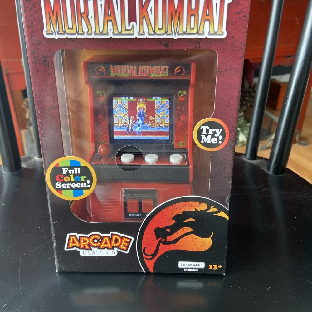 Mortal Kombat Mini Arcade Classics Basic Fun 90’s Video Game WB New RETRO GAMING