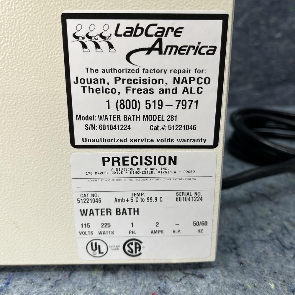 (2) Precision Scientific Model 280 & 180 Microprocessor Heated Water Bath 0.7gl