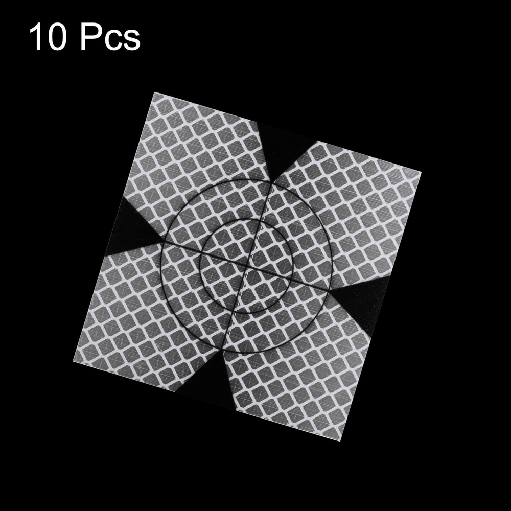 10pcs Survey Reflector Target 80mm Self-adhesive Survey Target Sheets Silver
