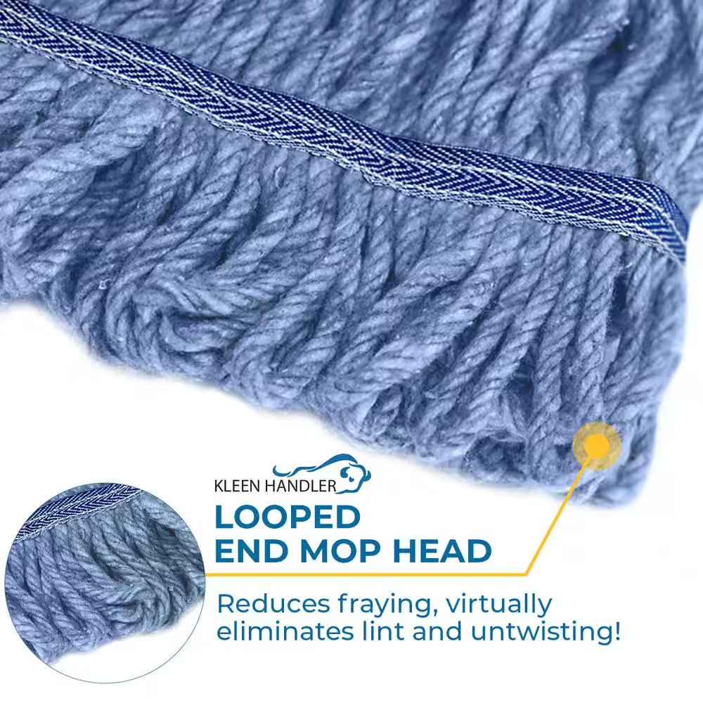 1.25 In. Loop End Commercial String Mop Blended Mop Head Replacement Refill 24 O
