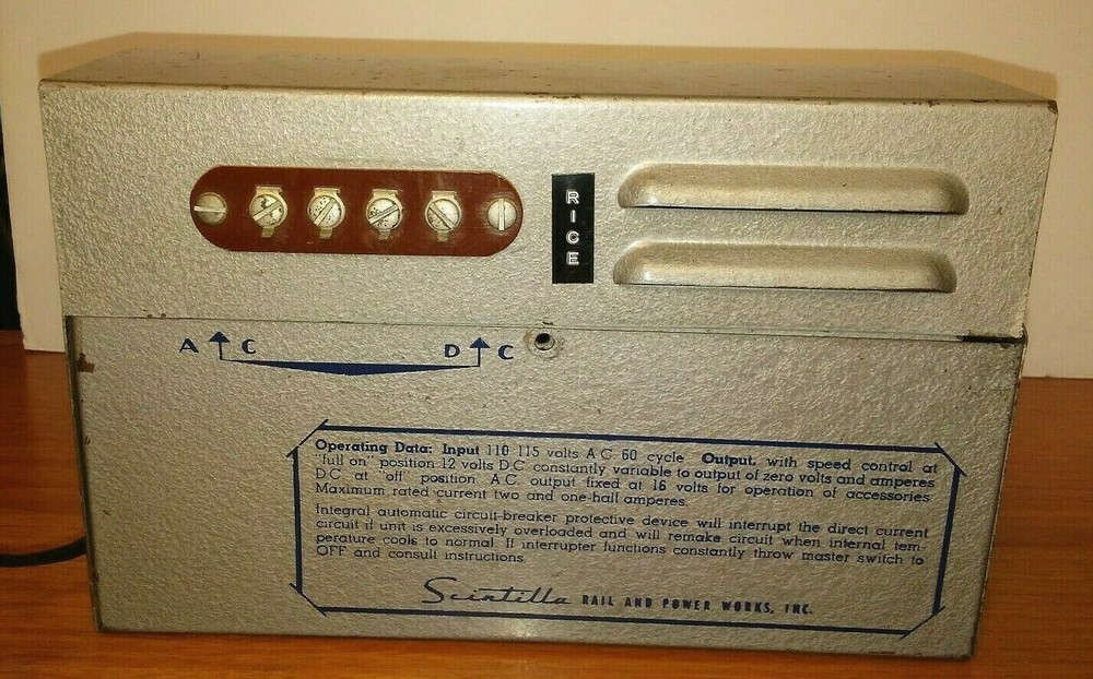 Scintilla Electrapack Senior Hobby Train Power Transformer Steampunk