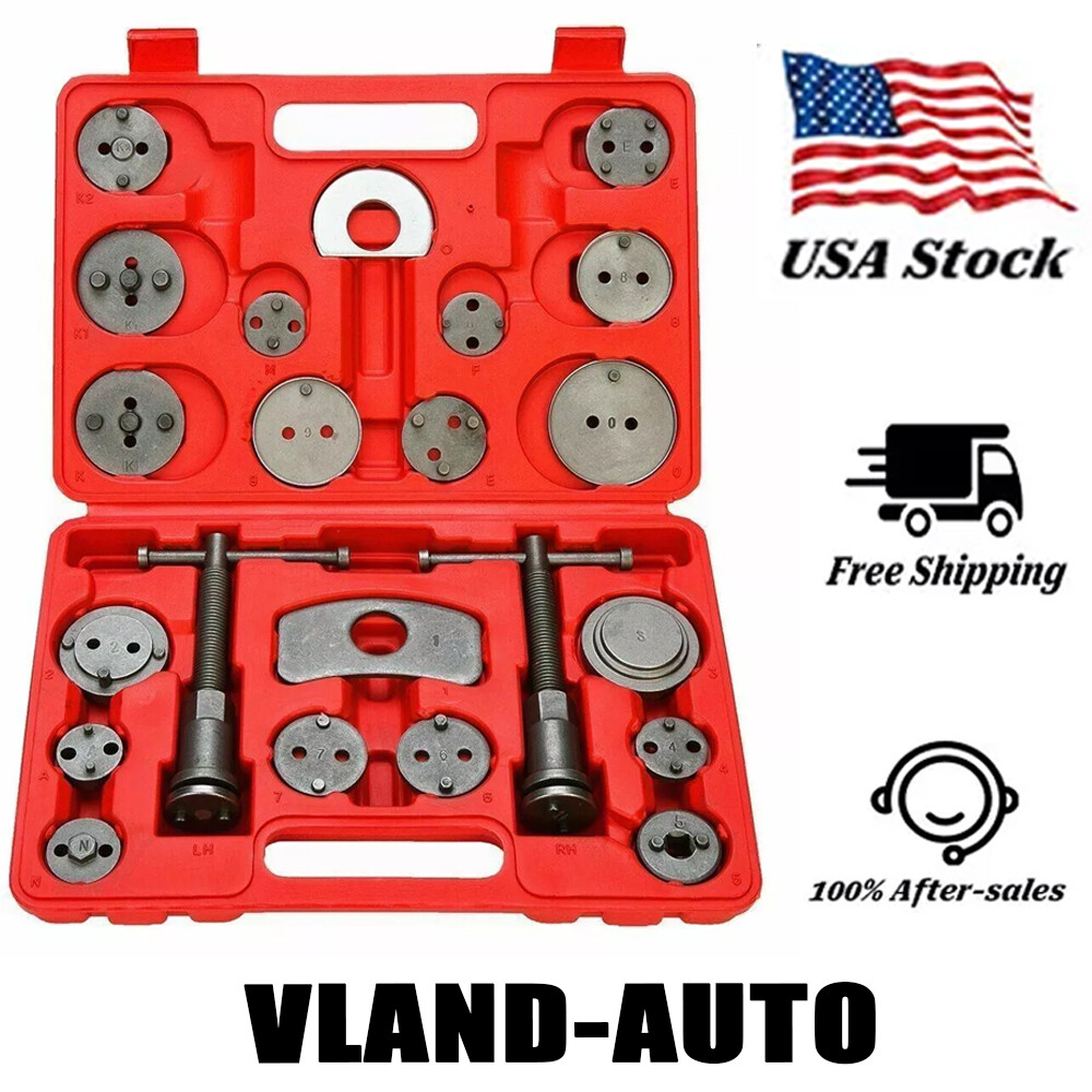 Disc Brake Caliper Compressor Wind Back Tool 22pc Professional Caliper Tool Set