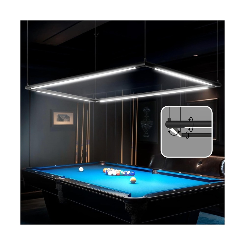 Solvita Professional LED Billiard & Pool Table Light, Non-Flickering, Adjusta...