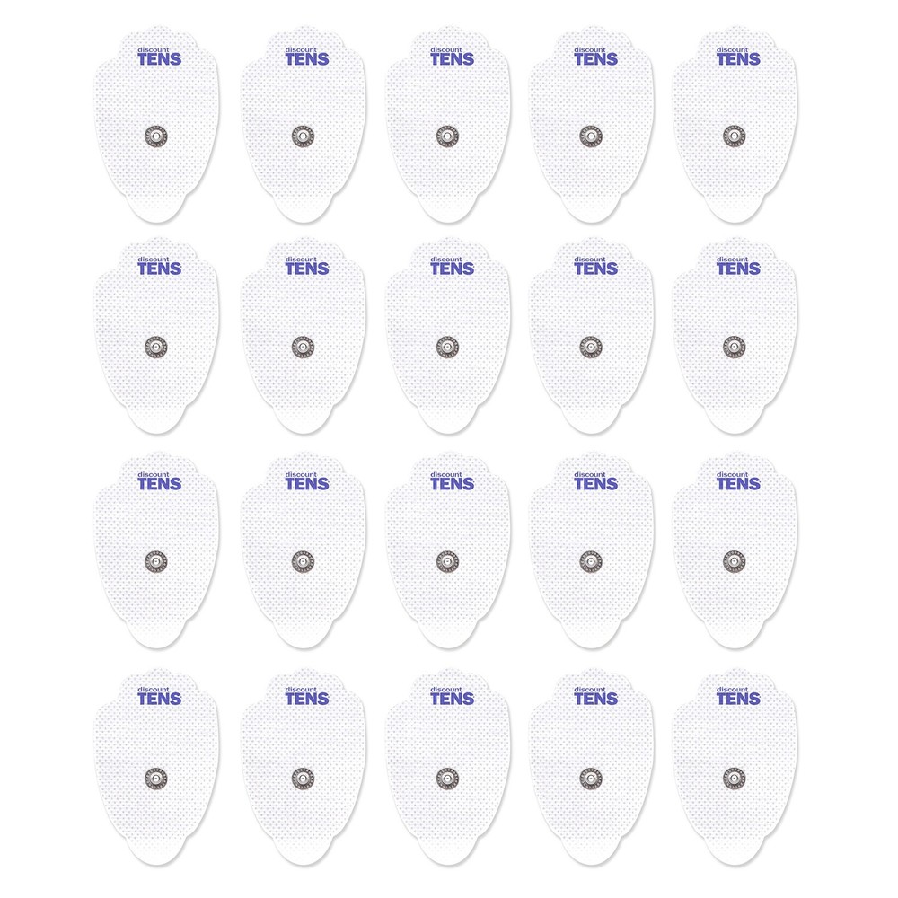 TENS Electrodes, Super Value 20 Replacement Electrode Pads for TENS Units, Snap