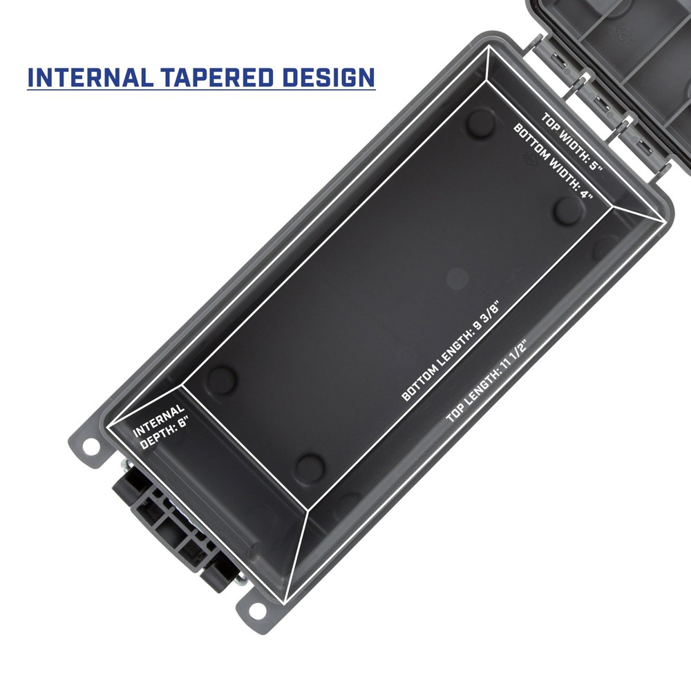 Sheffield 12628 Ammo Storage Box, Stackable .30 Cal Standard Single, Gray