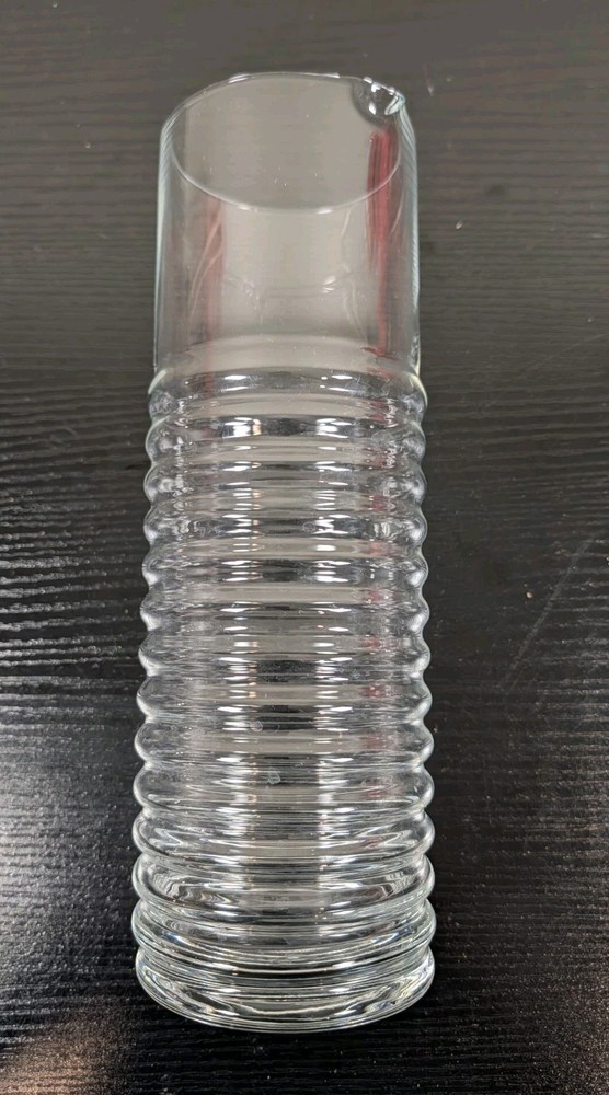 Schott Zwiesel Crystal Cocktail Ribbed Spouted Pitcher Circulo Pattern