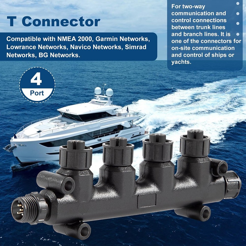 Replacement for Garmin NMEA 2000 Multi-Port T-Connector