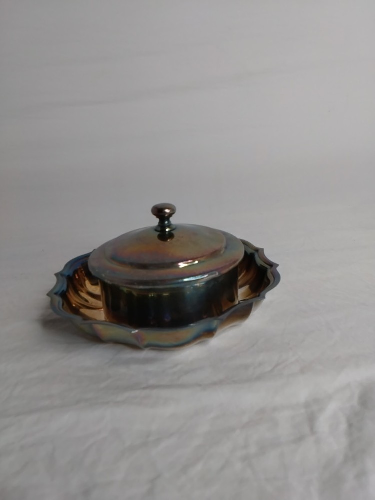 VTG Silver Chipendale Tea Strainer An Dish