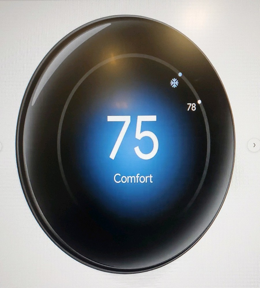 Google - Nest Learning Thermostat 4th Gen with Temperature Sensor Obsidian
