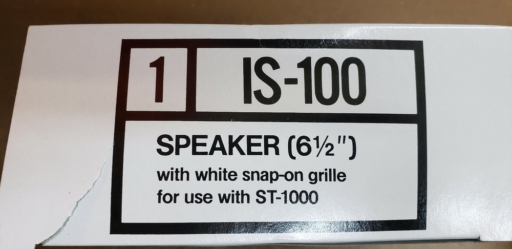 NUTONE IS-100 WIDE RANGE 6" SPEAKER