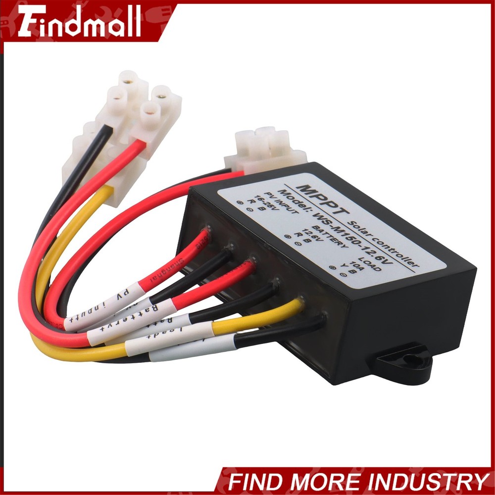 Findmall Solar Battery Charge Controller Boost MPPT Voltage Adjustable 150W