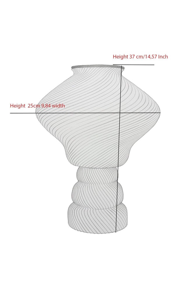 Home décor lamp "Black end White".