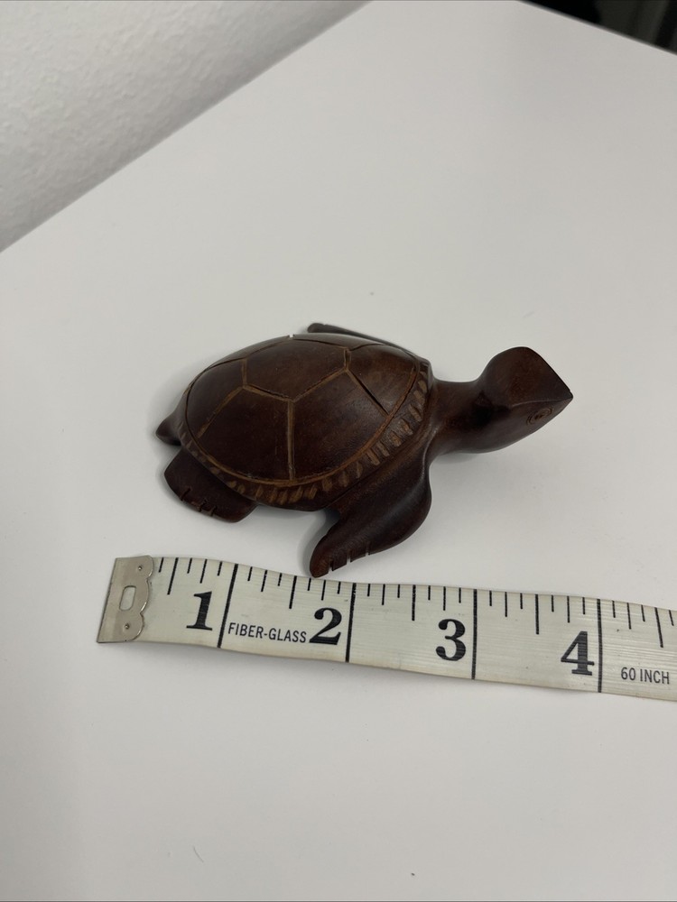 Hand Carved Turtle 4” Inches