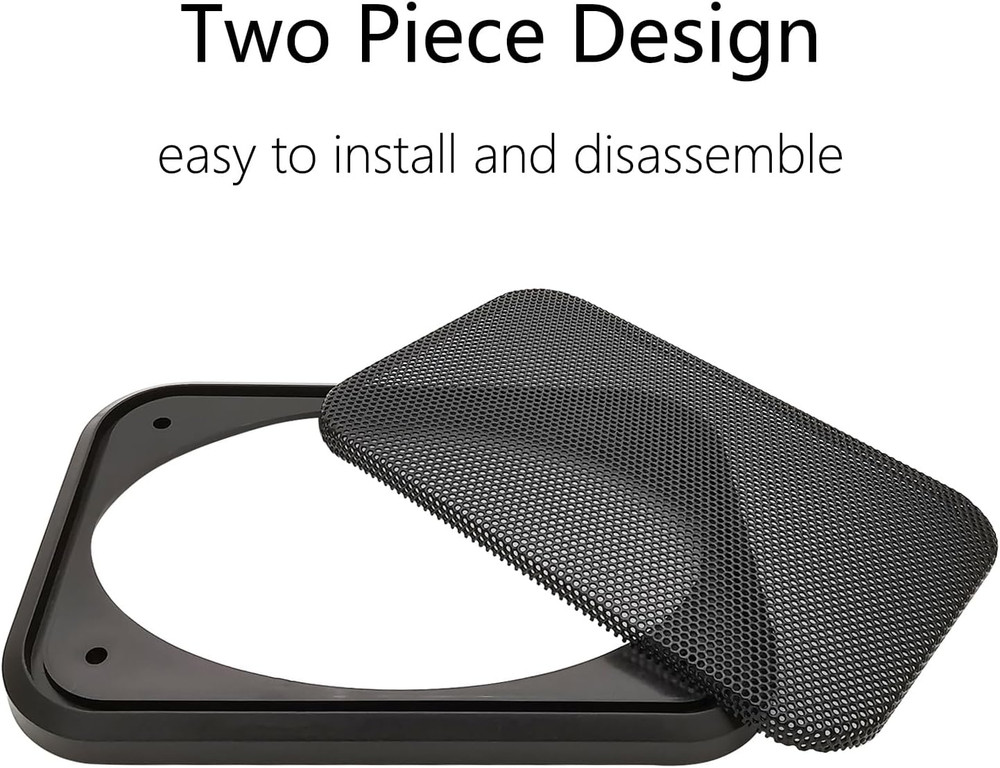 4" X 6" Speaker Grill Covers Car Speaker Subwoofer Guard Protector ABS Plastic