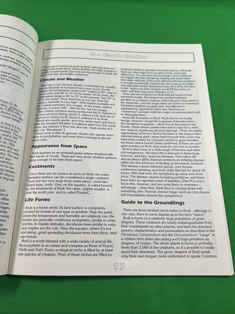 TSR Spelljammer Practical Planetology VG+