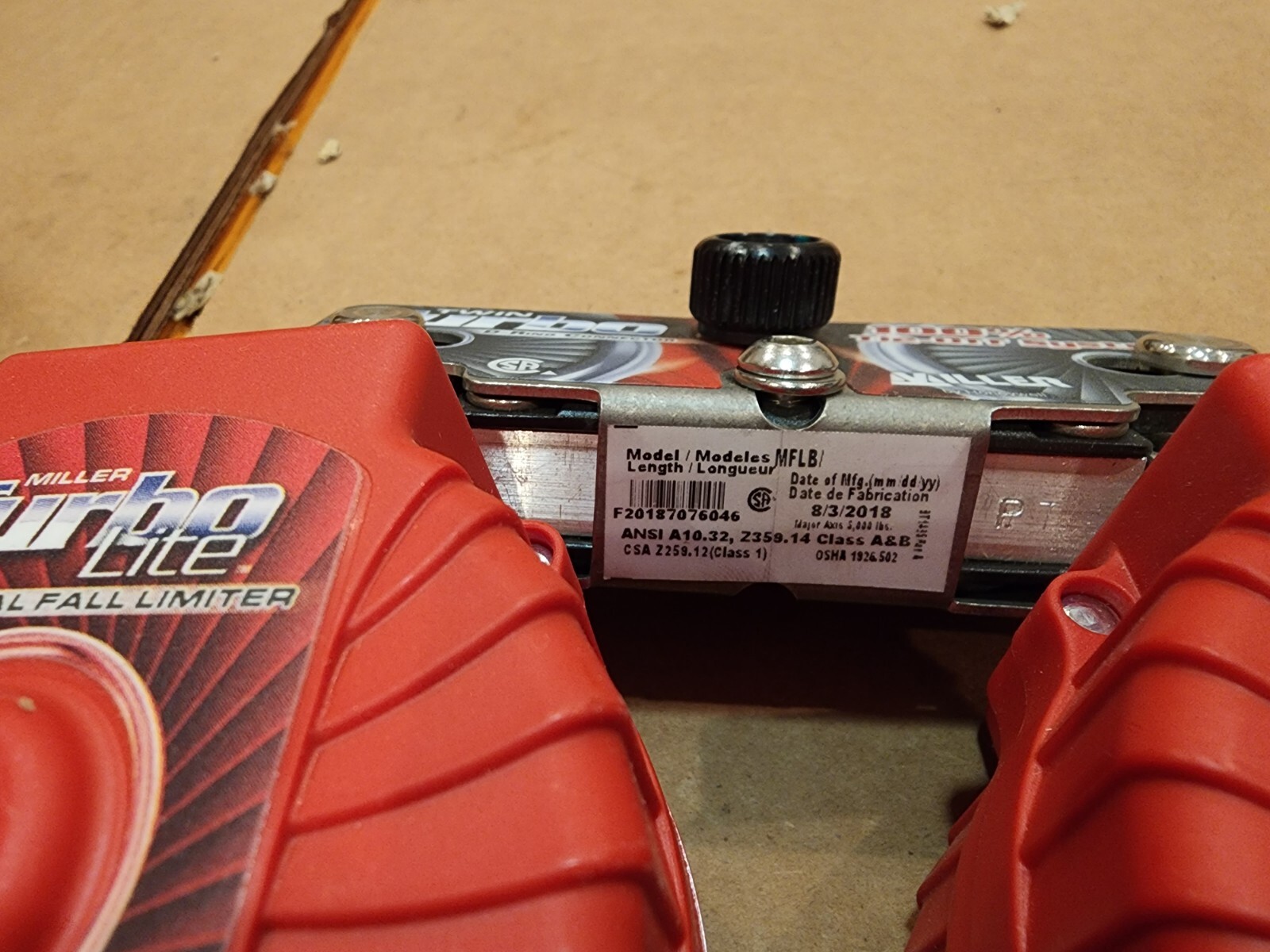 MILLER DUAL SRL 6FT 400LB CLIMBING POSITIONING SRL MFLB-12-Z7/6FT G9754412